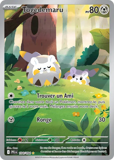 Togedemaru 104/094 - visuel Pokécardex de référence