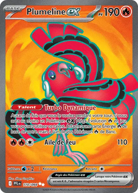 Plumeline-ex 110/094 - visuel Pokécardex de référence