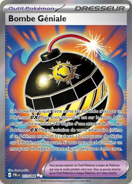 Bombe Géniale 113/084 - visuel Pokécardex de référence