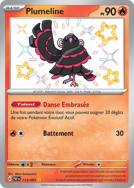 Plumeline 113/091 - visuel Pokécardex de référence