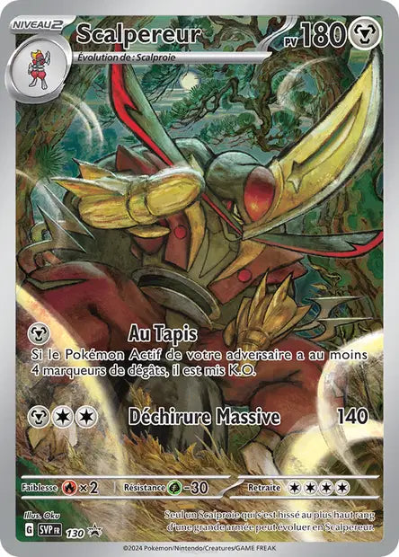 Scalpereur 130 - visuel Pokécardex de référence