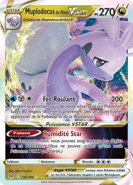Muplodocus de Hisui-VSTAR 136/196 - visuel Pokécardex de référence