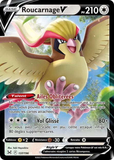 Roucarnage-V 137/196 - visuel Pokécardex de référence