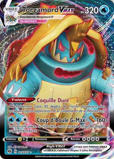 Torgamord-VMAX 015/073 - visuel Pokécardex de référence