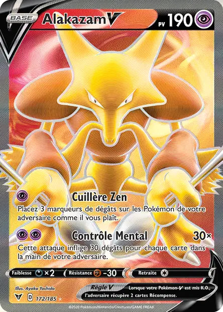 Alakazam-V 172/185 - visuel Pokécardex de référence