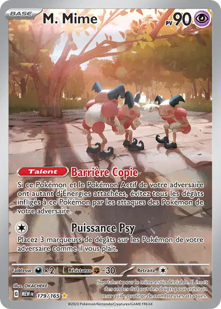 M. Mime 179/165 - visuel Pokécardex de référence