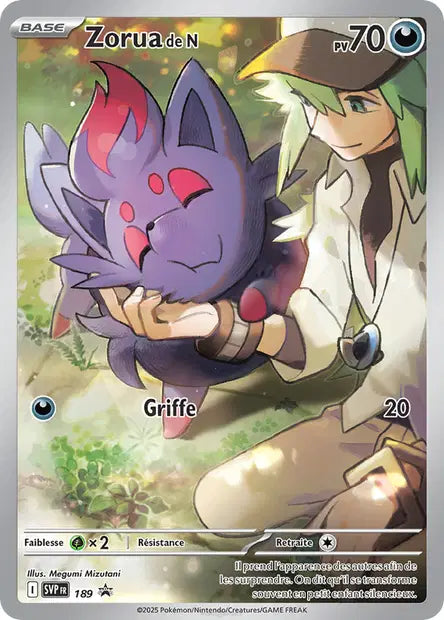 Zorua de N 189 - visuel Pokécardex de référence