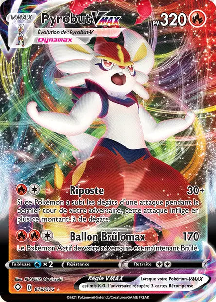 Pyrobut-VMAX 019/072 - visuel Pokécardex de référence