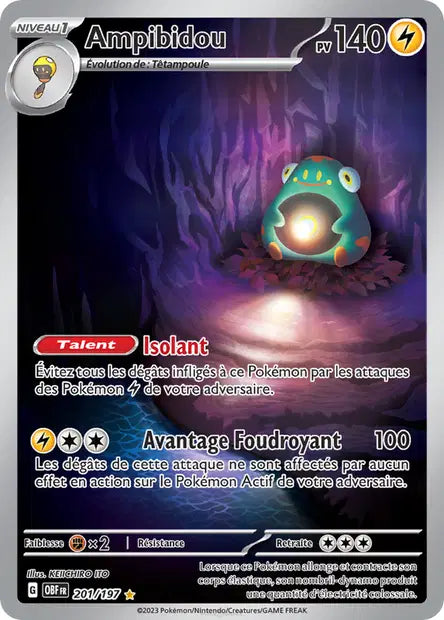 Ampibidou 201/197 - visuel Pokécardex de référence
