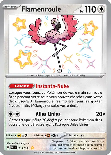 Flamenroule 211/091 - visuel Pokécardex de référence