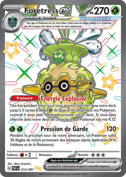 Foretress ex 212/091 - visuel Pokécardex de référence