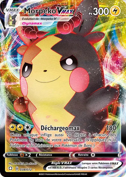 Morpeko-VMAX 038/072 - visuel Pokécardex de référence
