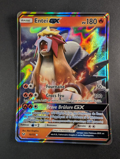 Pokemon Entei GX 010/73 - Ultra-rare - FR NM