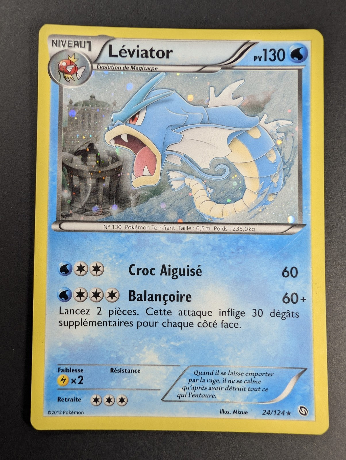 Pokemon Leviator 24/124 Rare -HOLO-FR EXCELLENT