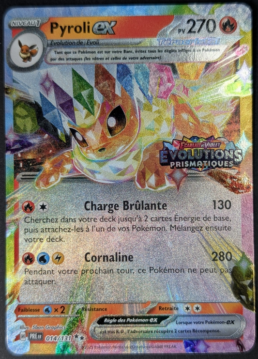 Pokemon Pyroli ex 14/131 014/131 - PROMO STAMP-FR NM