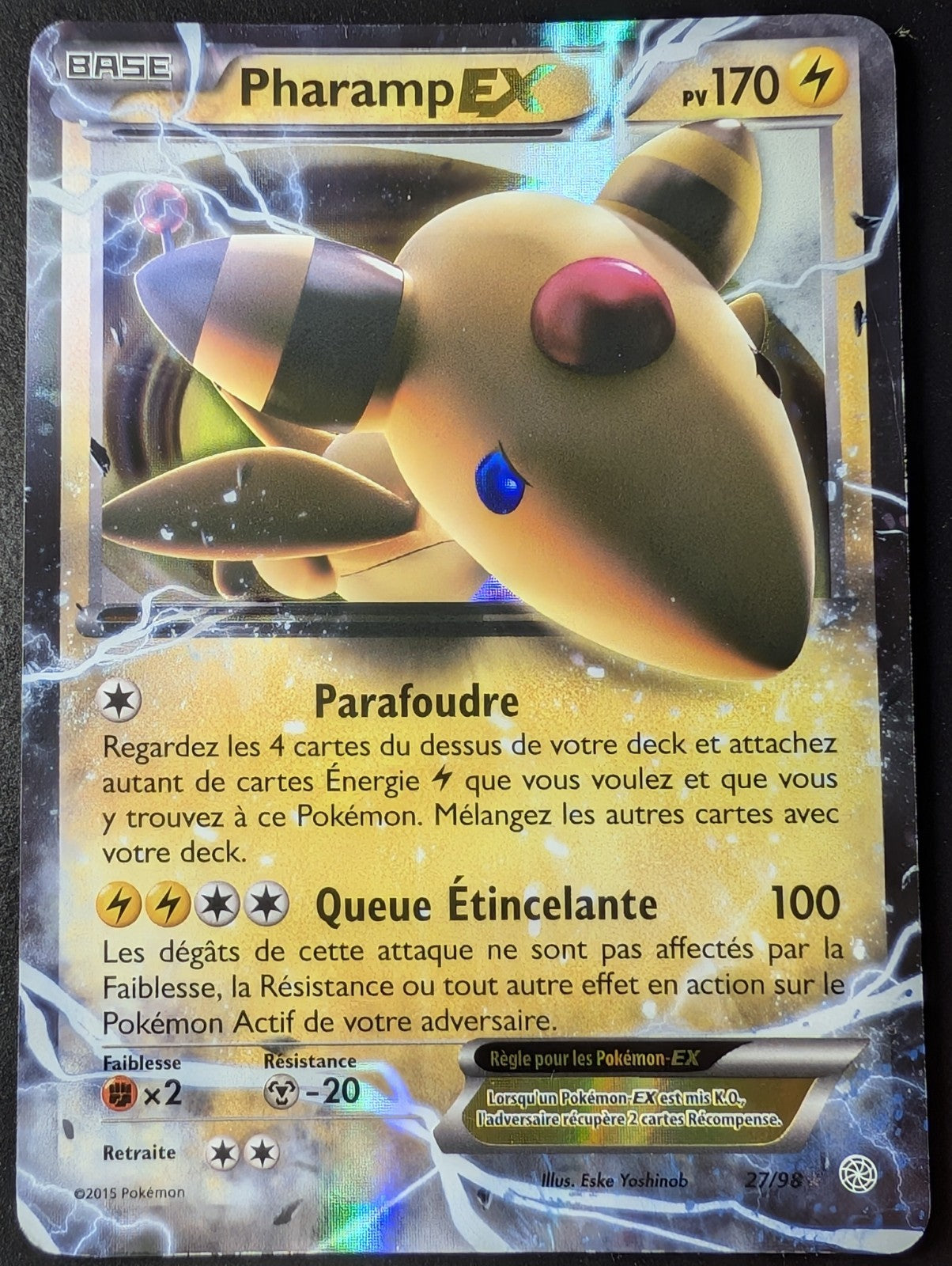 Pokemon Pharamp EX 027/98 (27/98) XY -Ultra Rare-FR ECXL
