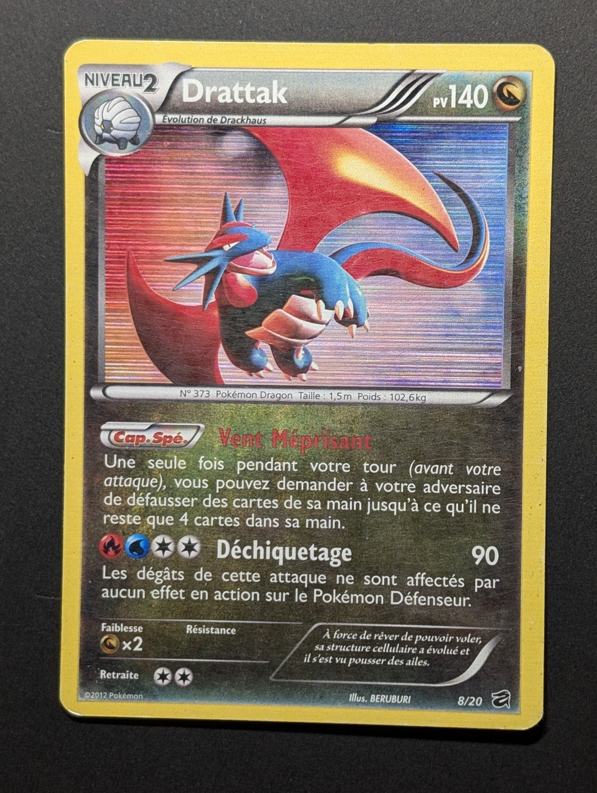 Pokemon Drattak 008/020   - Holo PROMO-FR Good
