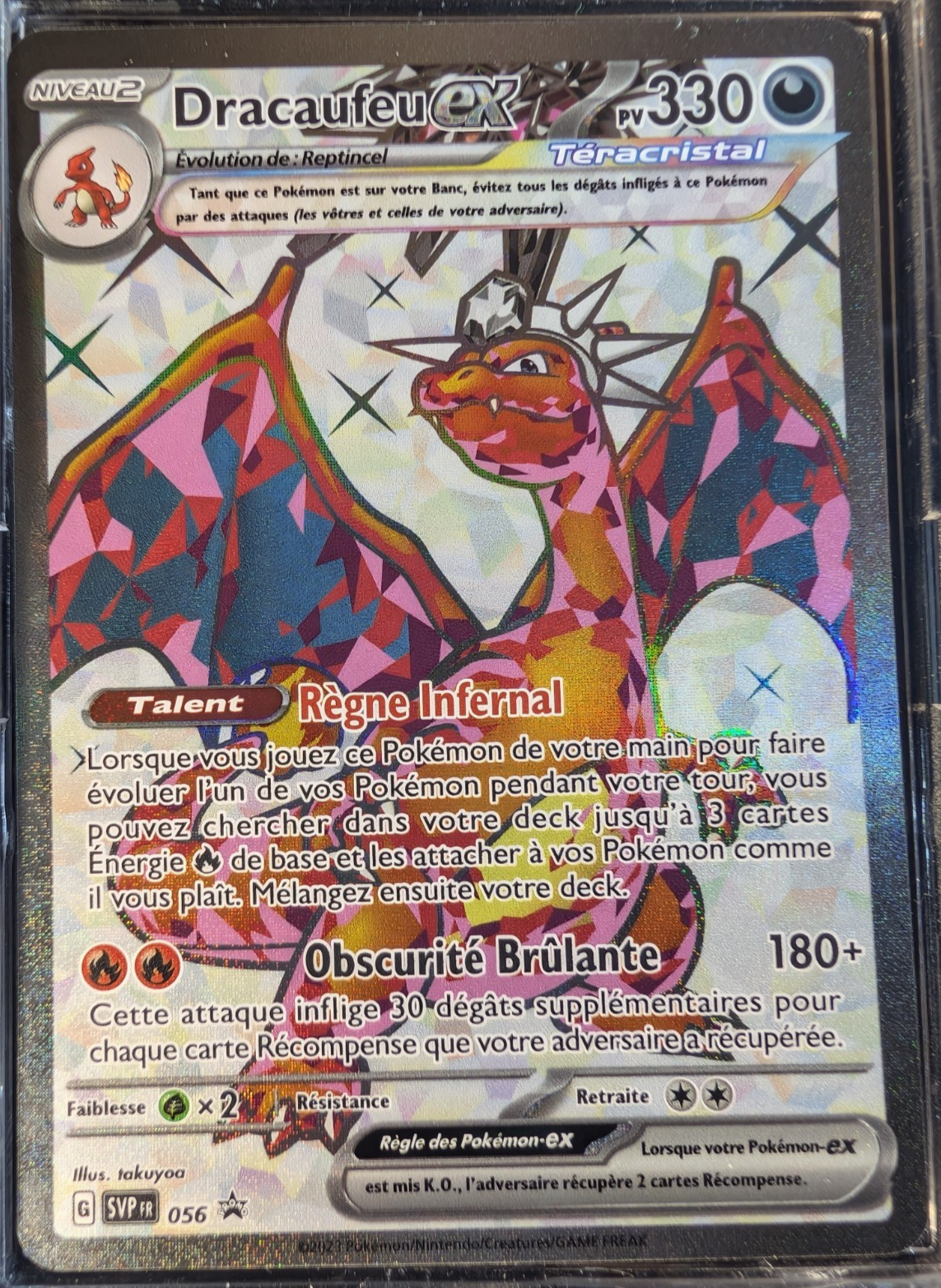Pokemon DRACAUFEU 56  056  EX  -Full Art - FR NEUF