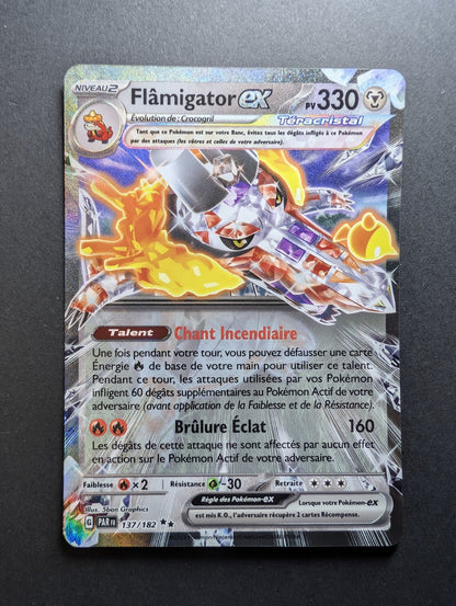 Pokemon Flamigator EX 137/182  - Double Rare - FR NM
