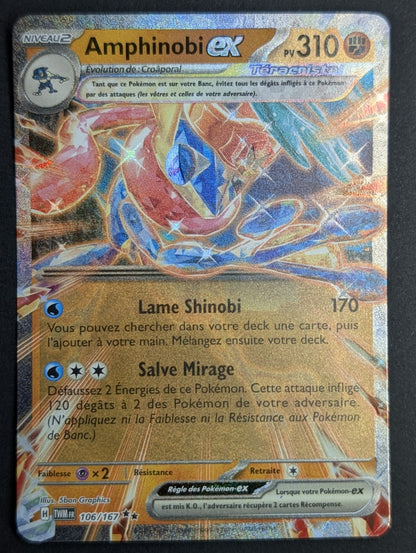 Pokemon AMPHINOBI 106/167 EX -FR NM