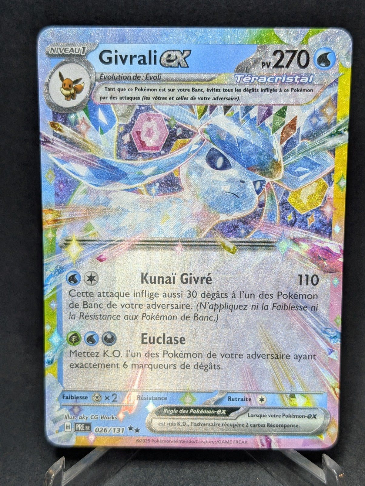 Pokemon Givrali EX  026/31 -Double Rare  -FR NM