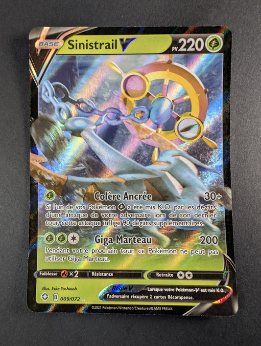 Pokemon Sinistrail V  009/72- Ultra Rare -FR NM