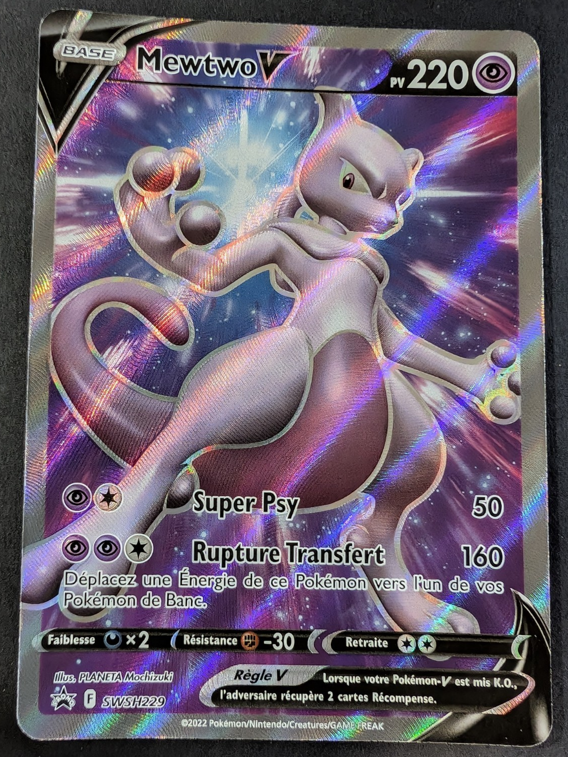 Pokemon MewTwo SWSH 229 - PROMO  -FR NM