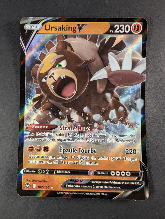 Pokemon Ursaking V 102/195 T-Ultra-rare -FR NM