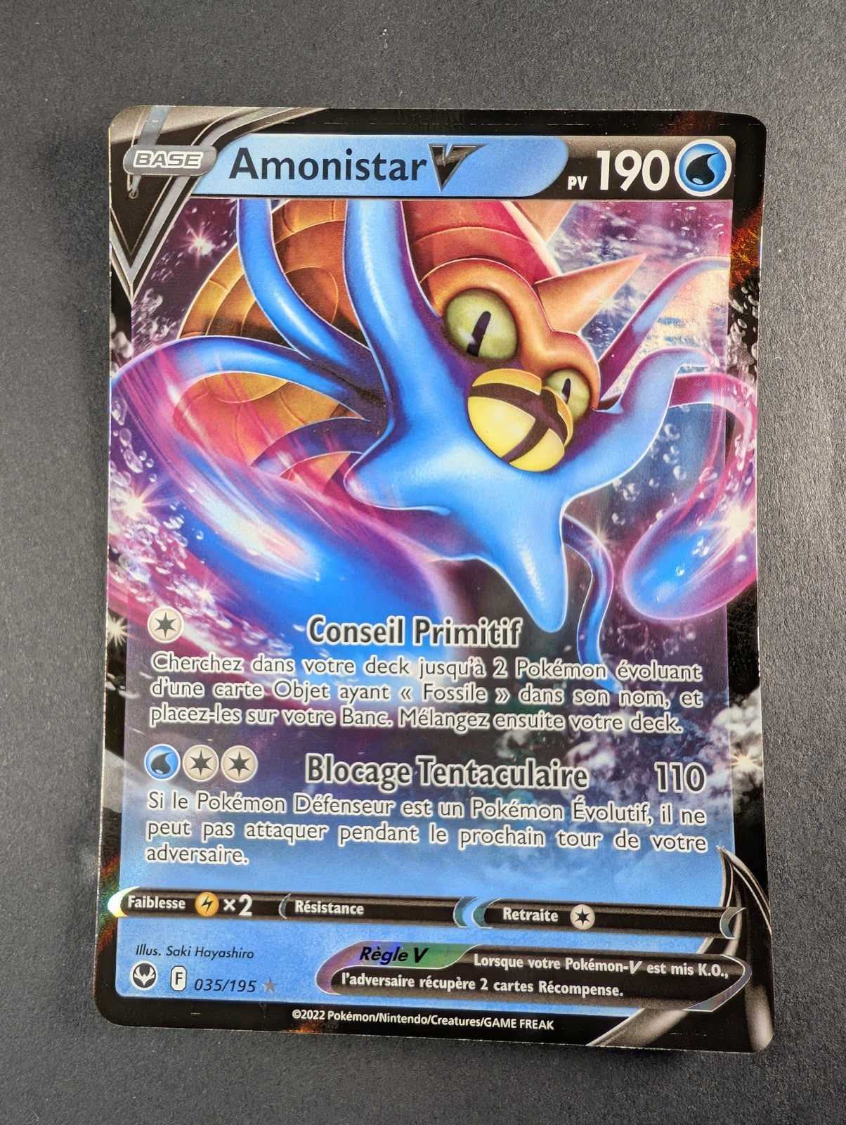 Pokemon Amonistar V 035/195  - Ultra Rare   -FR NM