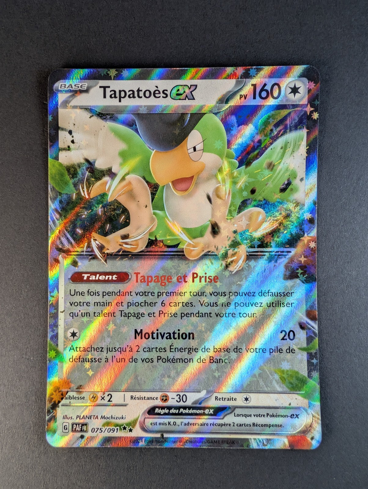 Pokemon Tapatoes ex 075/091  - Double Rare - FR NM