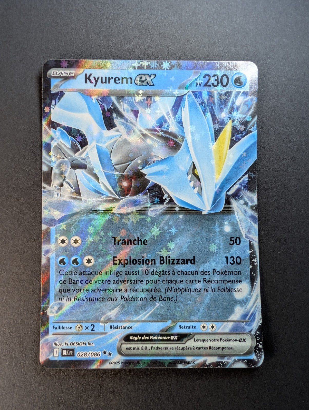 Pokemon Kyurem EX 028/086 - Double Rare - FR NM