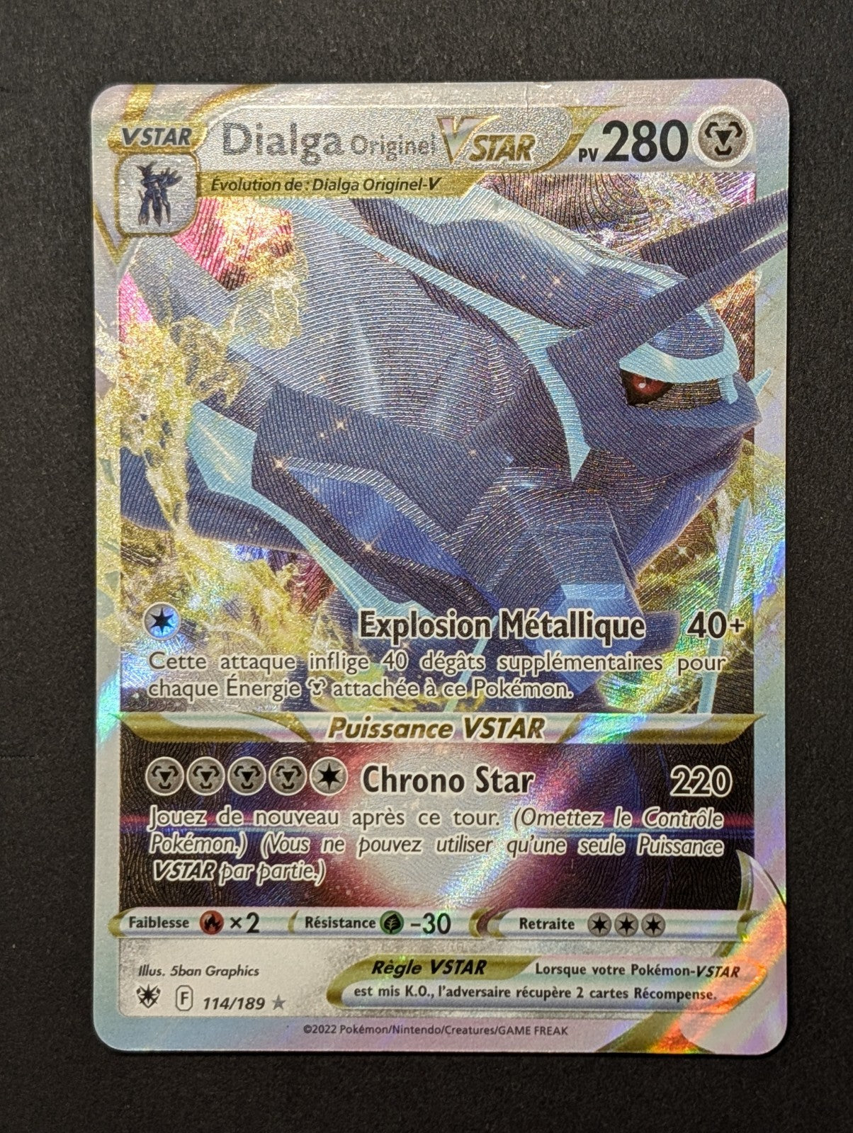 Pokemon Dialga Originel Vstar 114/189   - Ultra Rare - FR NM