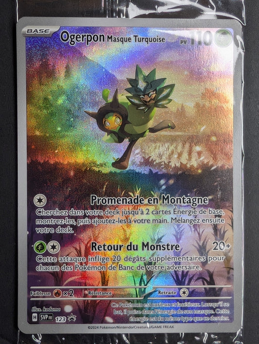 Pokemon Ogerpon Masque Turquoise SVP 123  -PROMO-FR NM