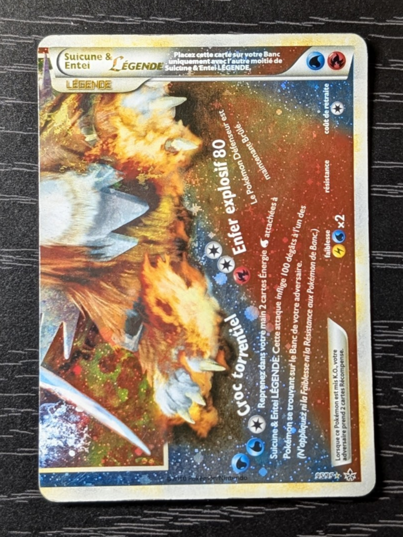 PokemoSuicune et  Entei Légende 95/95  095/095 FR Good