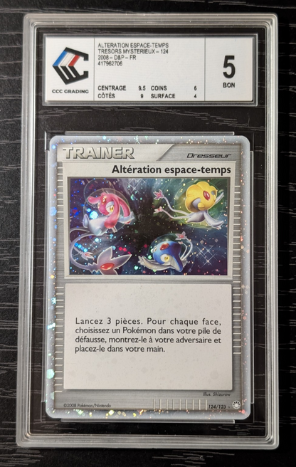 Pokemon Trainer Alteration espace Temps  124/123- FR Gradée CCC 5 Bon