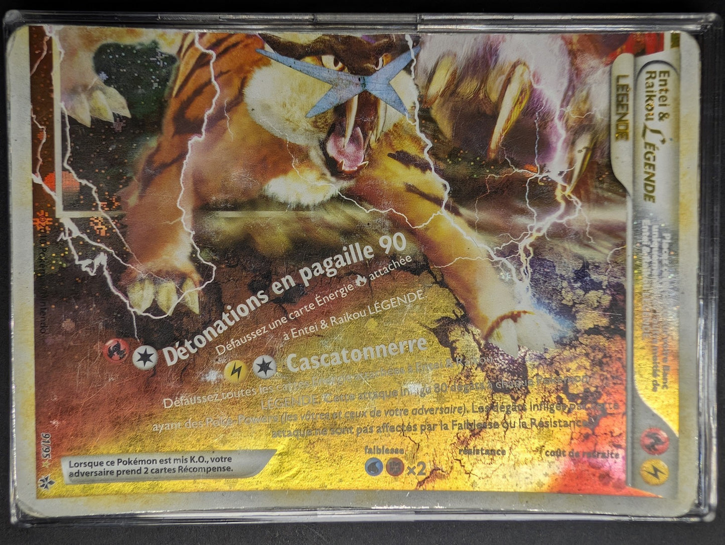 Pokemon Entei & Raikou Légende 91/95 091/095 Ultra Rare -FR PL