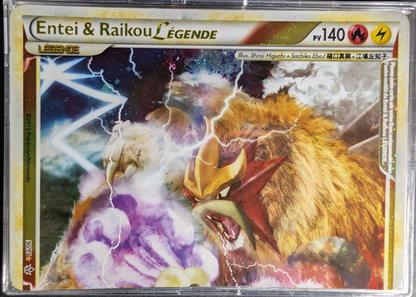 Pokemon Entei & Raikou Légende 90/95  090/095 Ultra Rare -FR Good