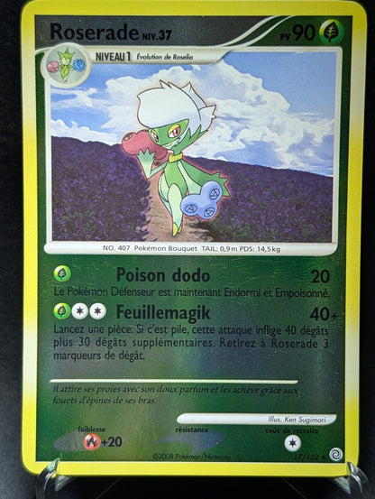 Pokemon Roserade 17/132 017/132-Reverse Holo-FR Excl