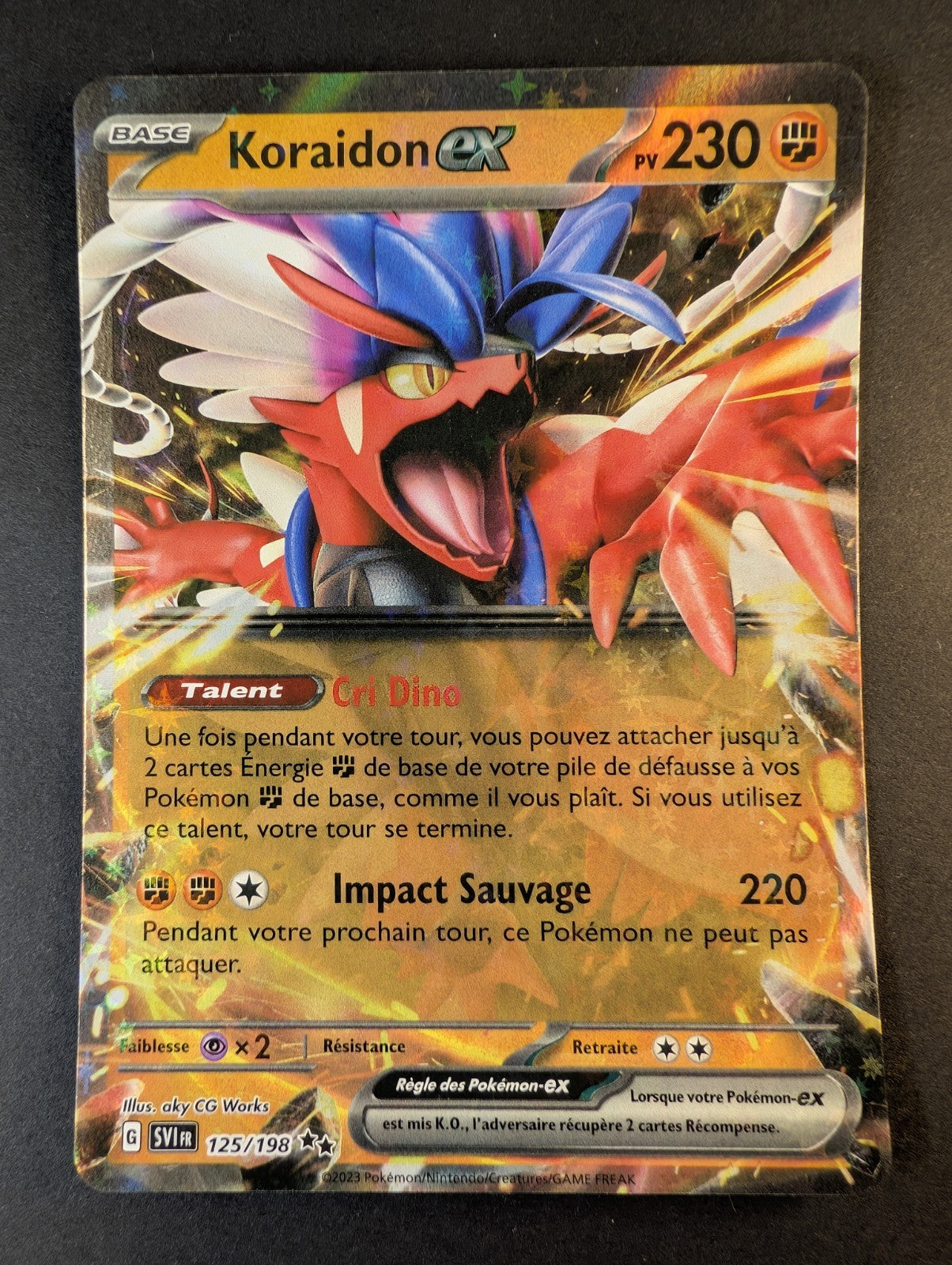 Pokemon Koraidon EX 125/198 - Double Rare - FR NM