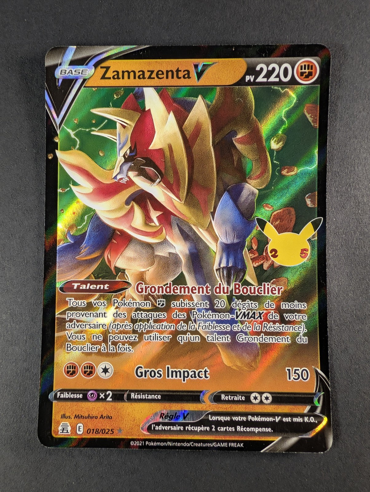 Pokemon Zamazenta V 18/25 - Ultra-rare -FR NM