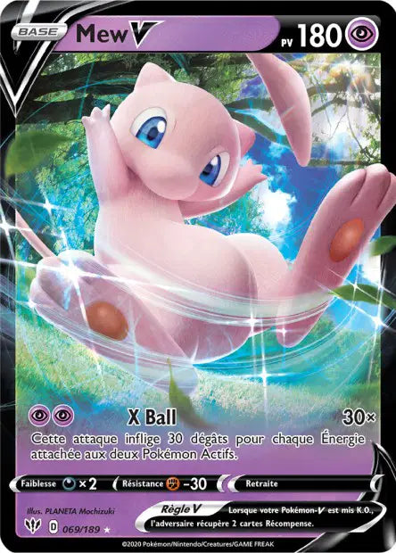 Mew-V 069/189 - visuel Pokécardex de référence