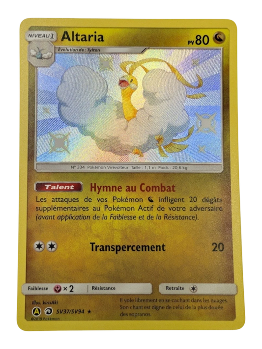Carte Pokémon Altaria SV37/SV94 shiny, Destinées Occultes