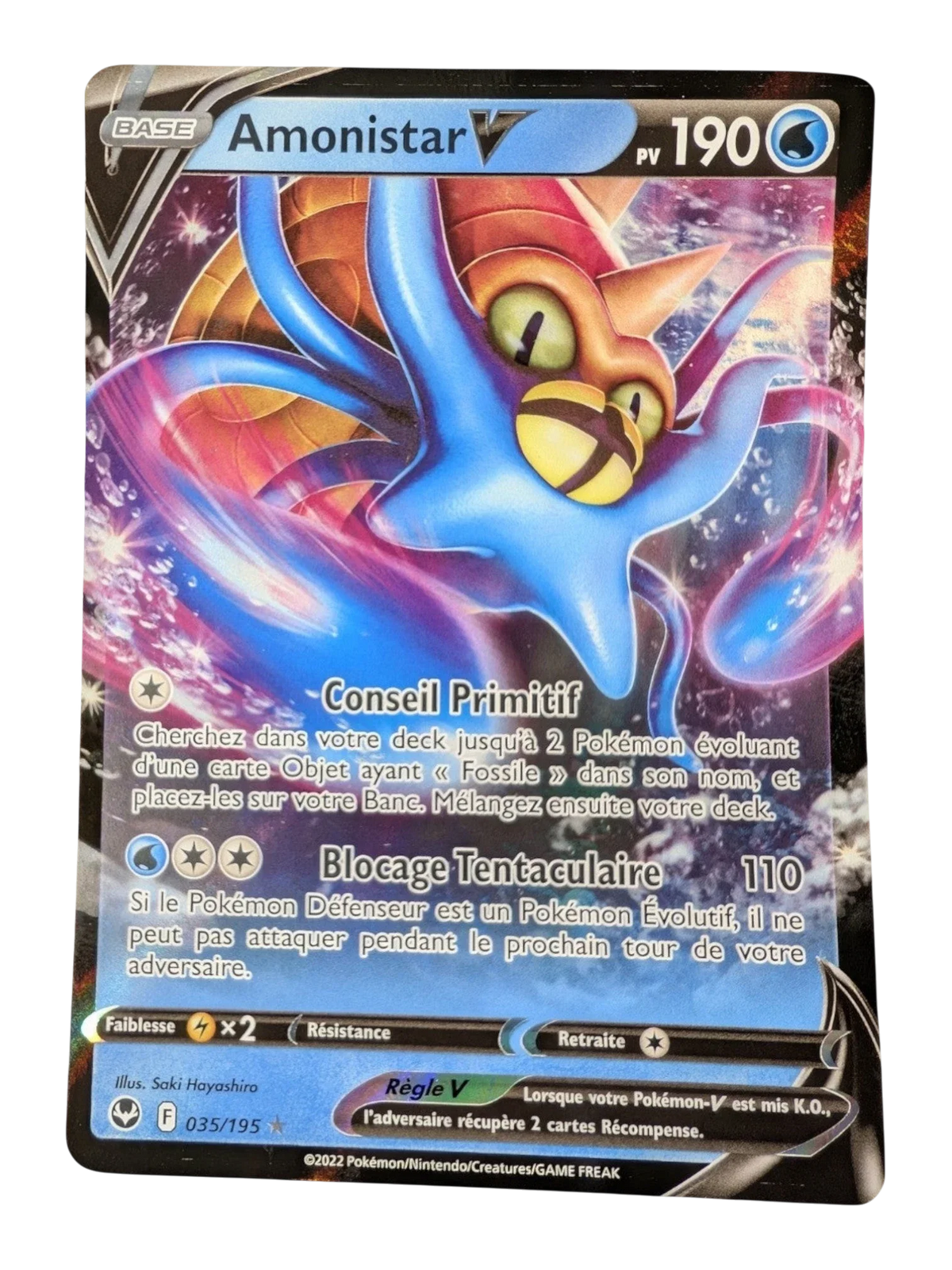 Pokemon Amonistar V 035/195  - Ultra Rare   -FR NM