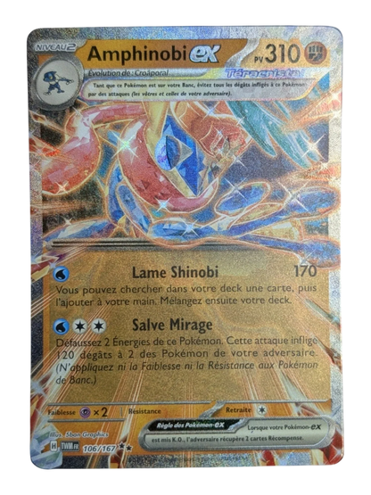 Pokemon AMPHINOBI 106/167 EX -FR NM