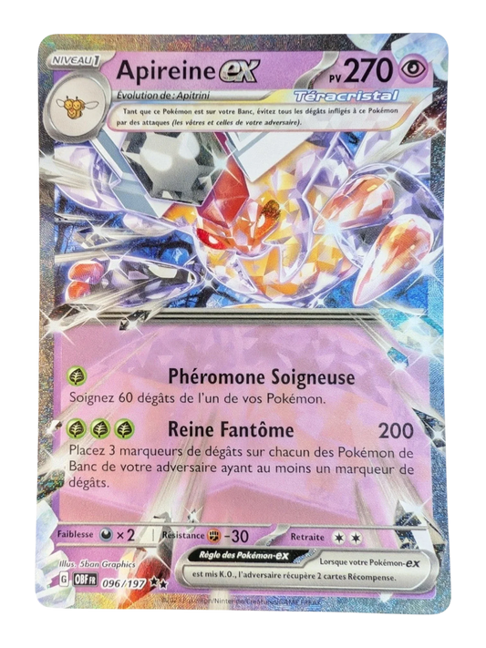 Pokemon Apireine ex 096/197  - Double Rare - FR NM