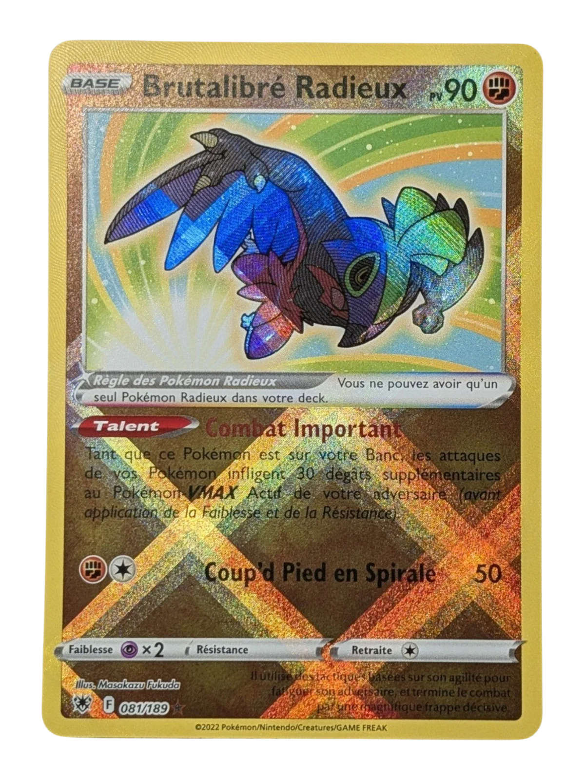 Pokemon Brutalibre Radieux 081/189  -Ultra-Rare -FR NM