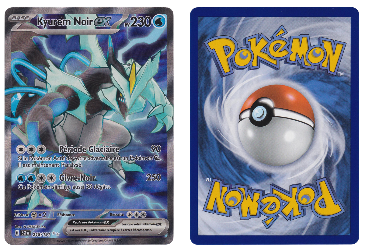 Kyurem Noir ex 218/191 - 279 - recto et verso