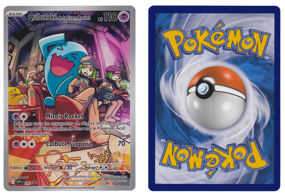Qulbutoké de la Team Rocket 203 - 253 - recto et verso