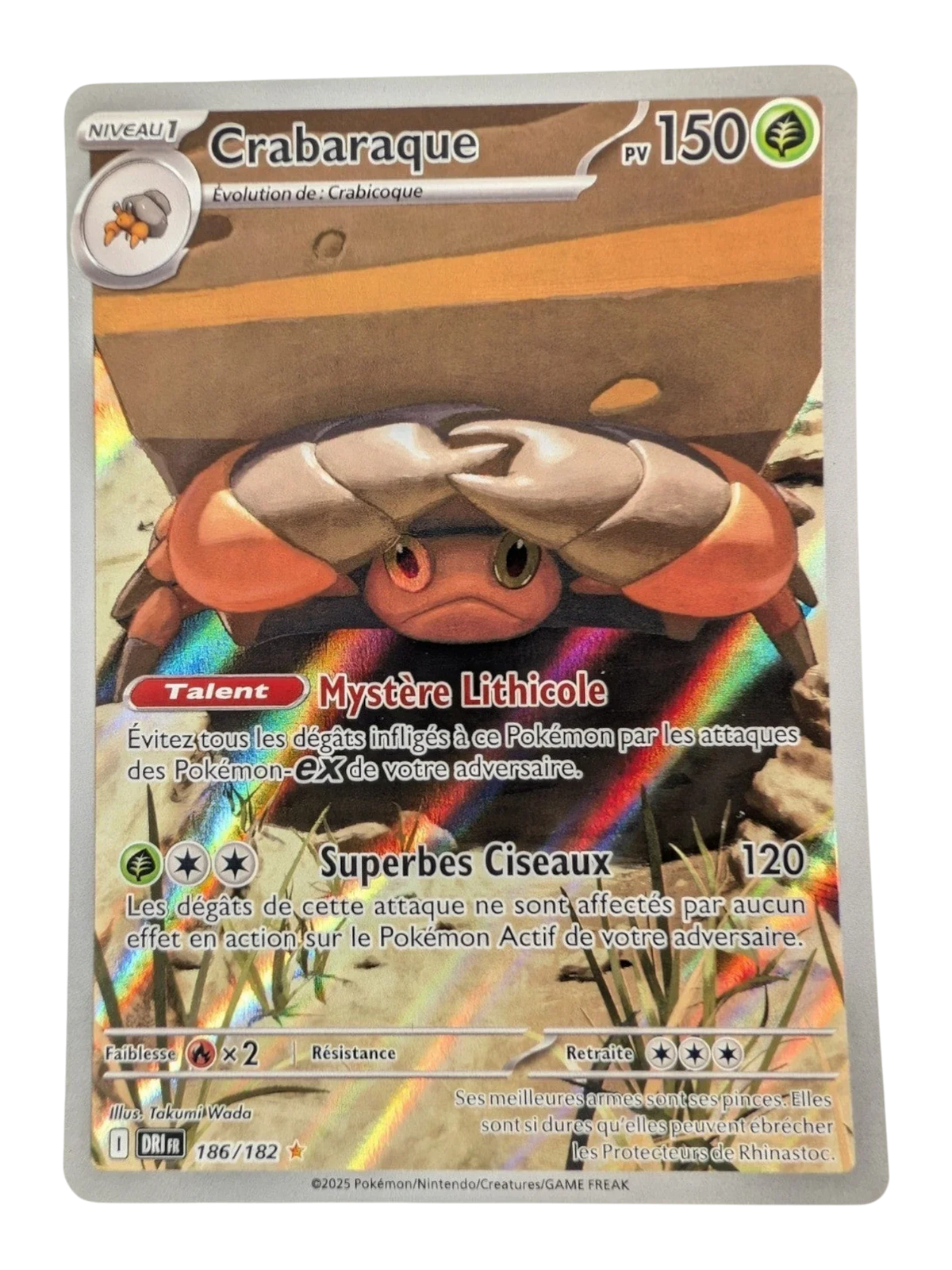 Pokemon Crabaraque 186/182  -  AR-FR NM