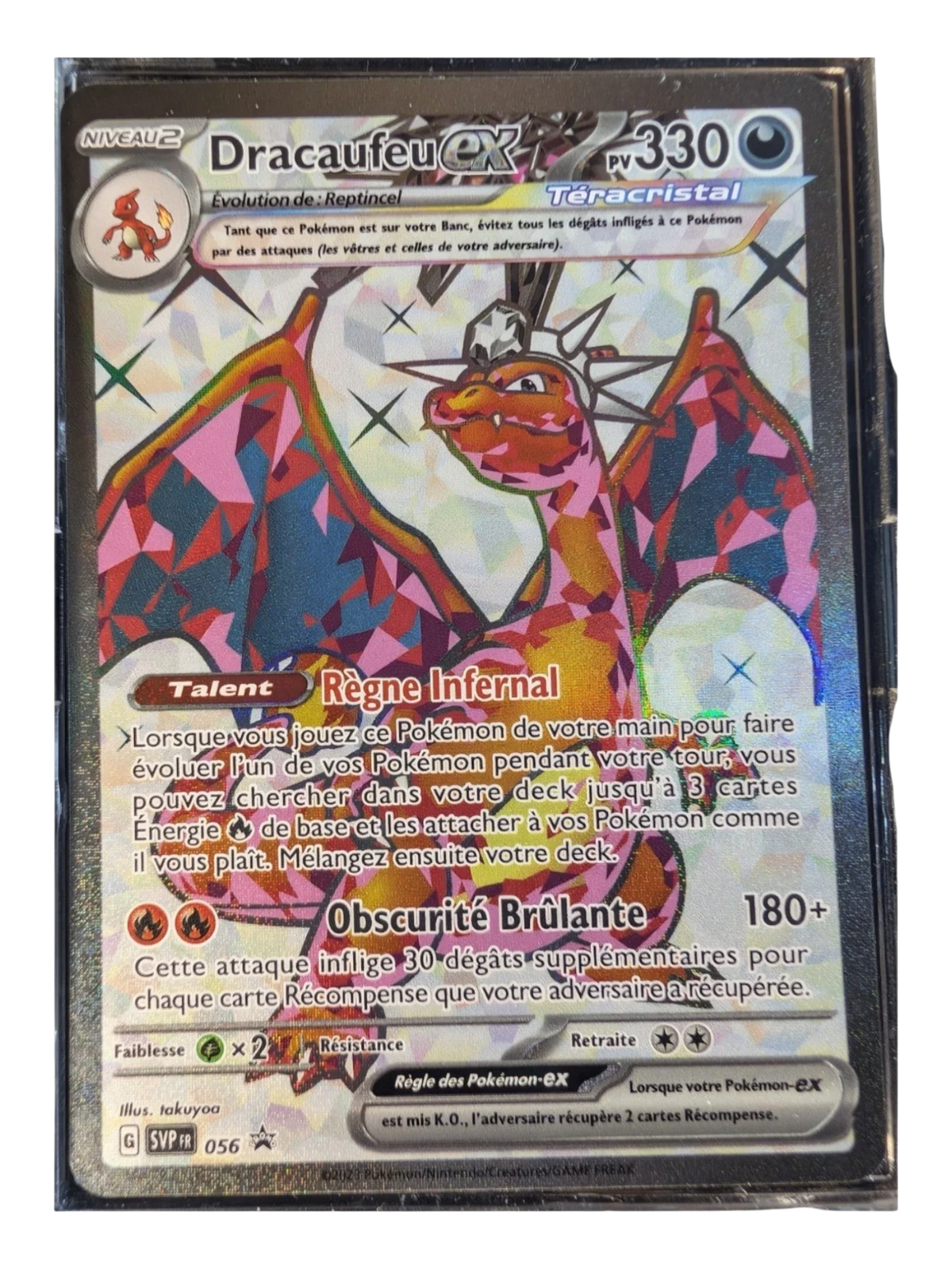 Pokemon DRACAUFEU 56  056  EX  -Full Art - FR NEUF